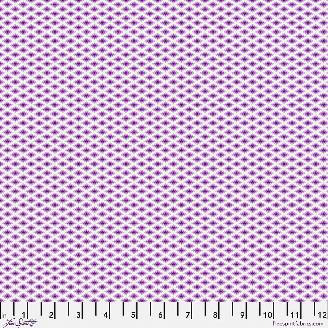 Default Lighthouse Windows in Ultraviolet - Floral Reef - Tula Pink