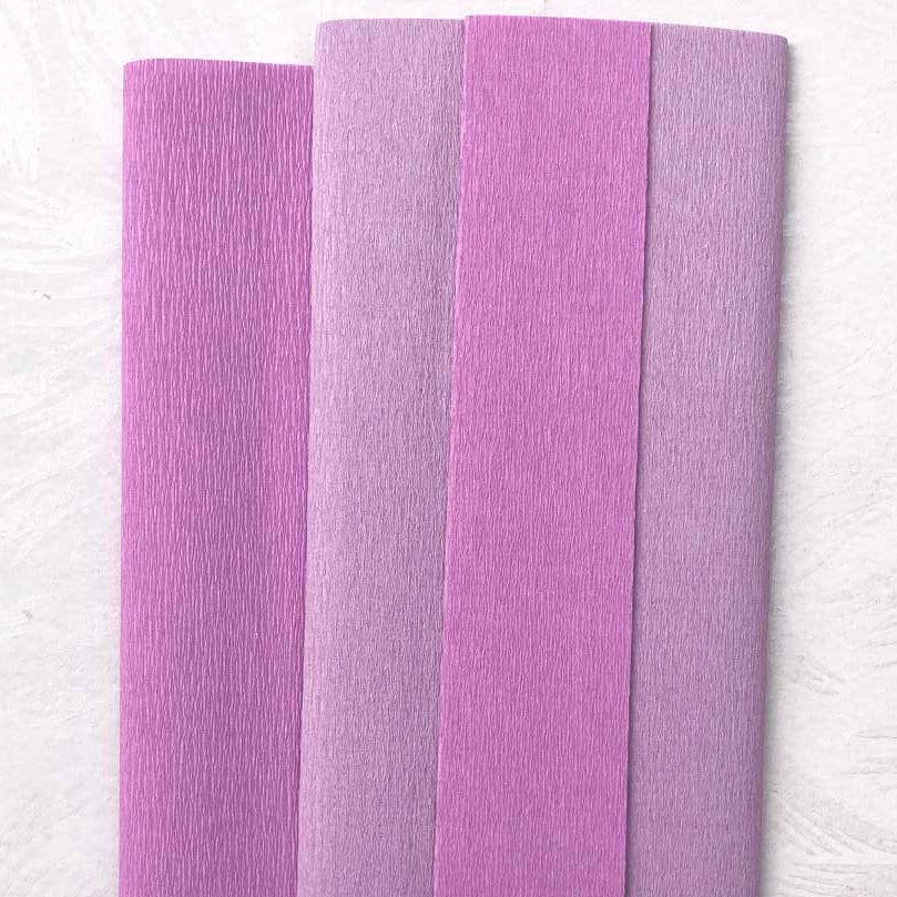 Lilac/Lavender Double-Sided Crepe Paper, 10 inches x 49 inches