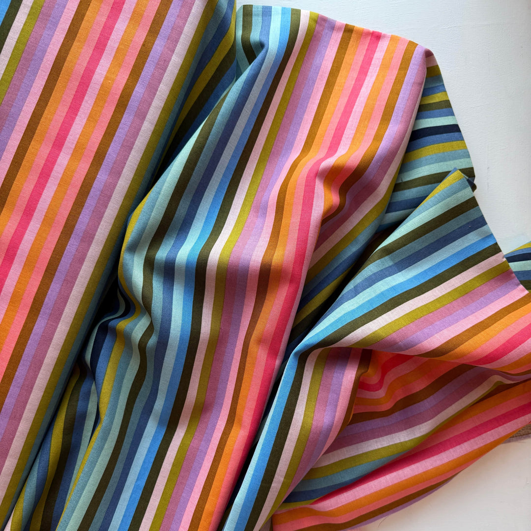 Default Linear Radiance Linen Cotton - Starling - Art Gallery Fabrics