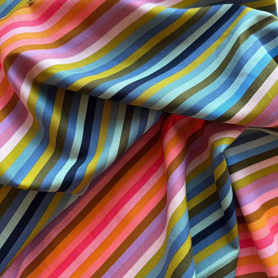 Default Linear Radiance Linen Cotton - Starling - Art Gallery Fabrics