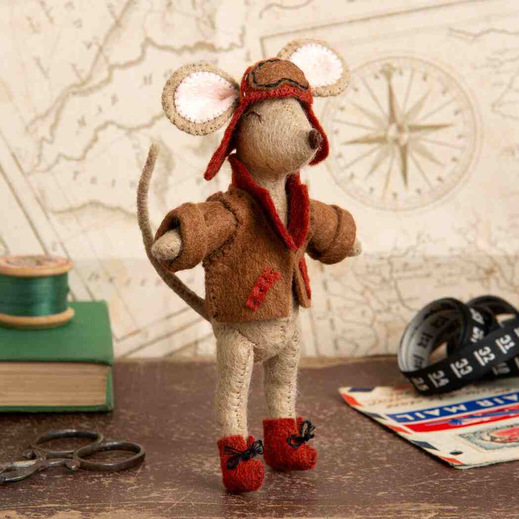 Default Little Mouse Aviator - Corinne Lapierre Embroidery Kit