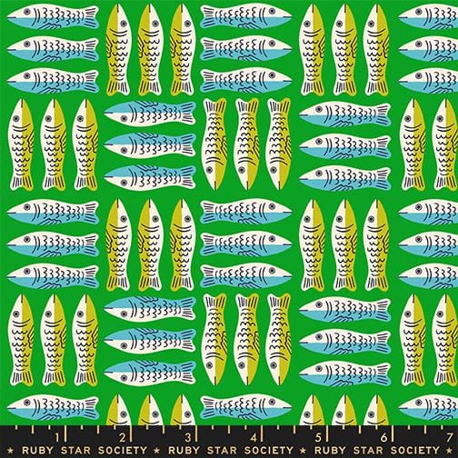 Default Little Sardines in Verdant - 1 800 Calico - Ruby Star Society