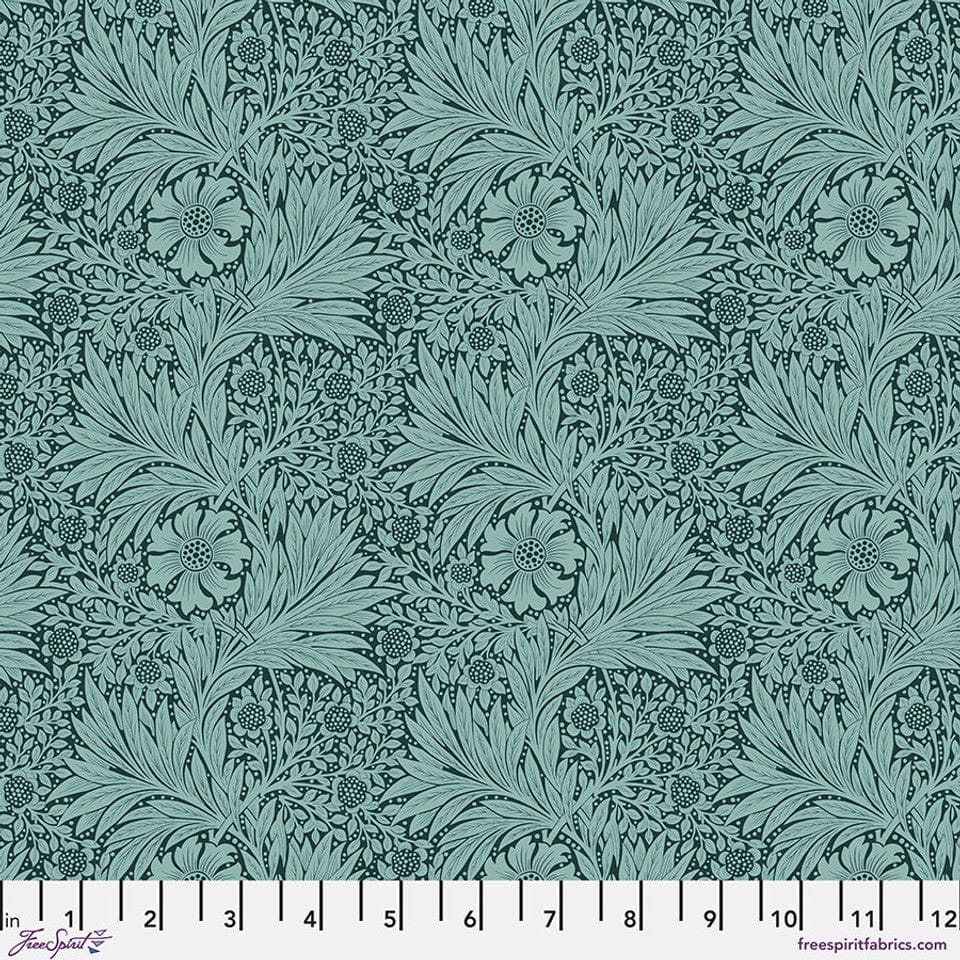 Default Marigold in Teal - Bedford Park - The Original Morris & Co.