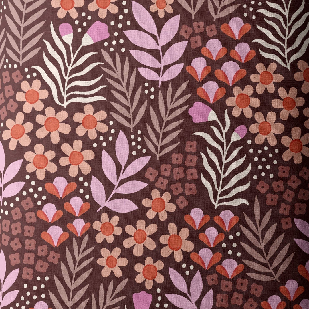 Default Meadow in Cocoa - Cottage Blooms - CLOUD 9