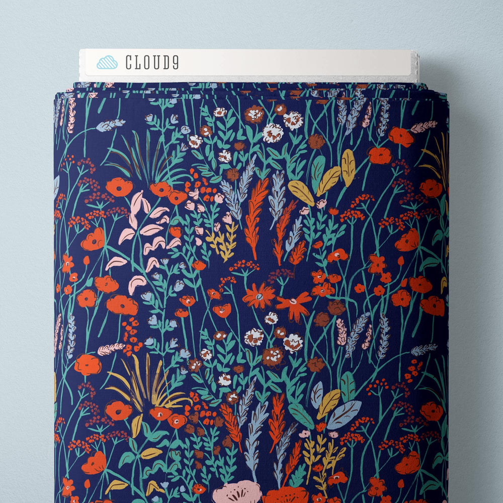 Default Meadow in Navy - House Mouse - CLOUD 9