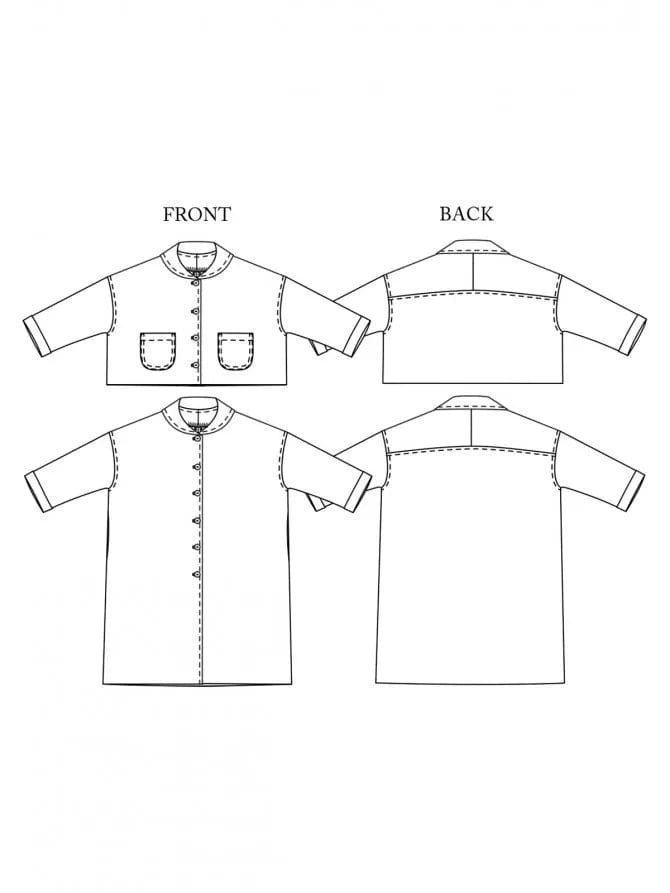 Default Merchant & Mills Clothing Pattern - Sanda Jacket - Sizes 18-28