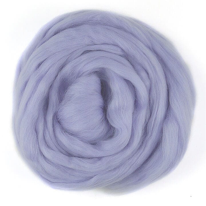 Default Merino Wool Top Roving in Lilac - 50 gram bag (1.75oz) - Color 658 - Raised and Procesed in Europe