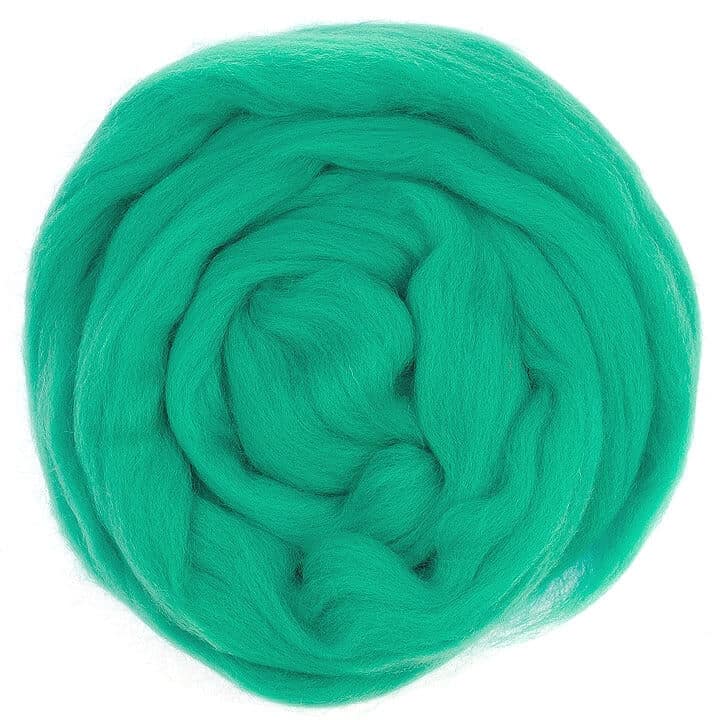 Default Merino Wool Top Roving in Veronese - 50 gram bag (1.75oz) - Color 698 - Raised and Procesed in Europe