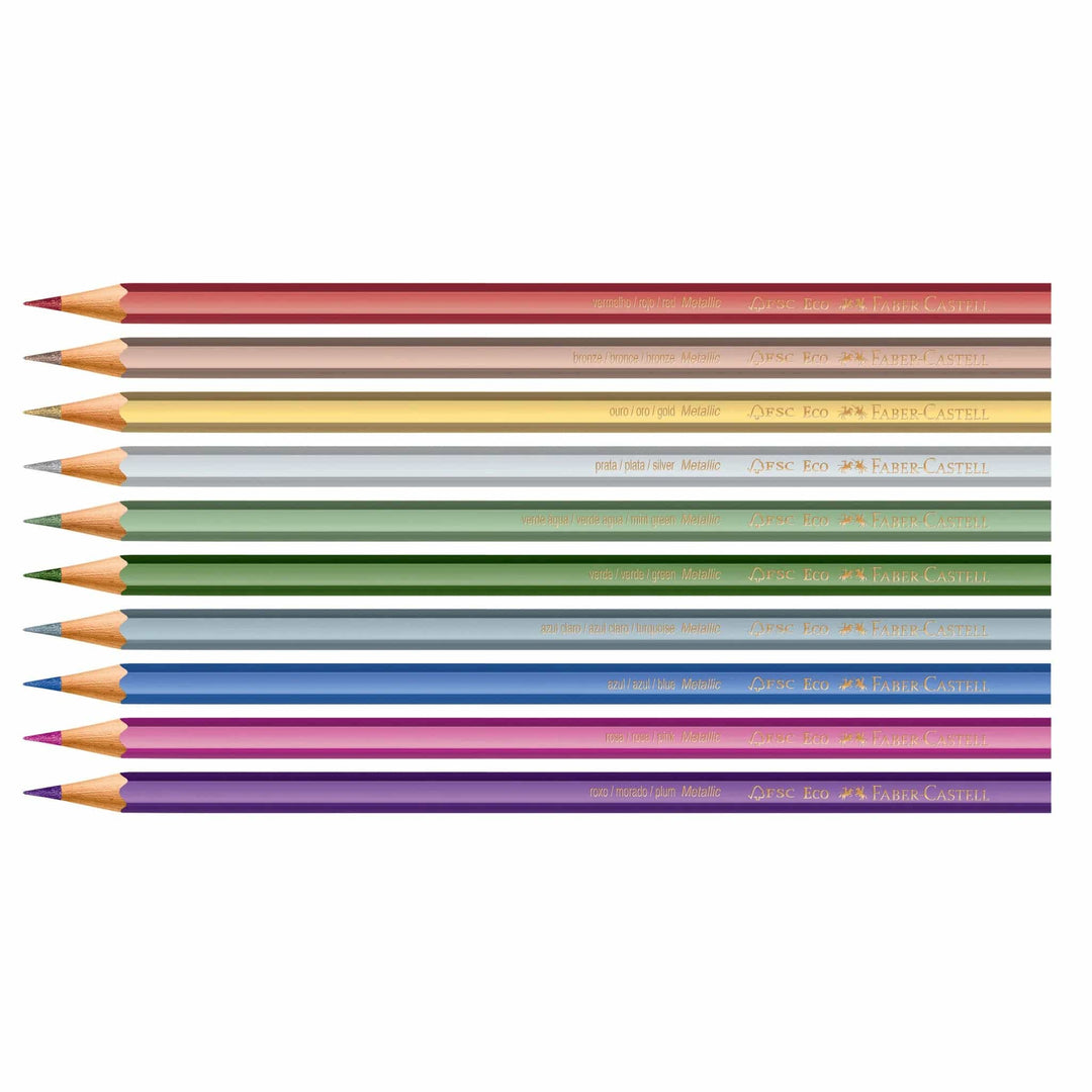 Default Metallic EcoPencils Set qty 12 Metallic