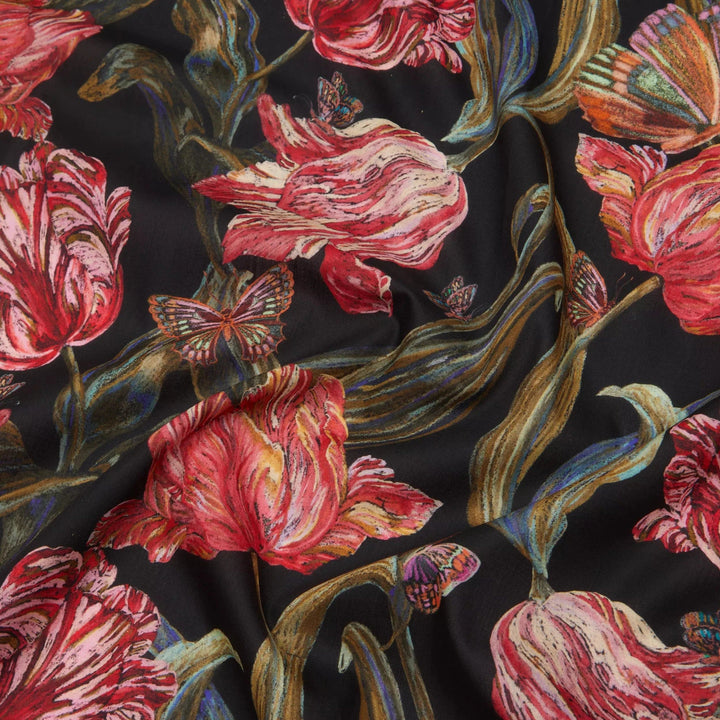 Default Midnight Sketch in Red - Liberty Tana Lawn Yardage