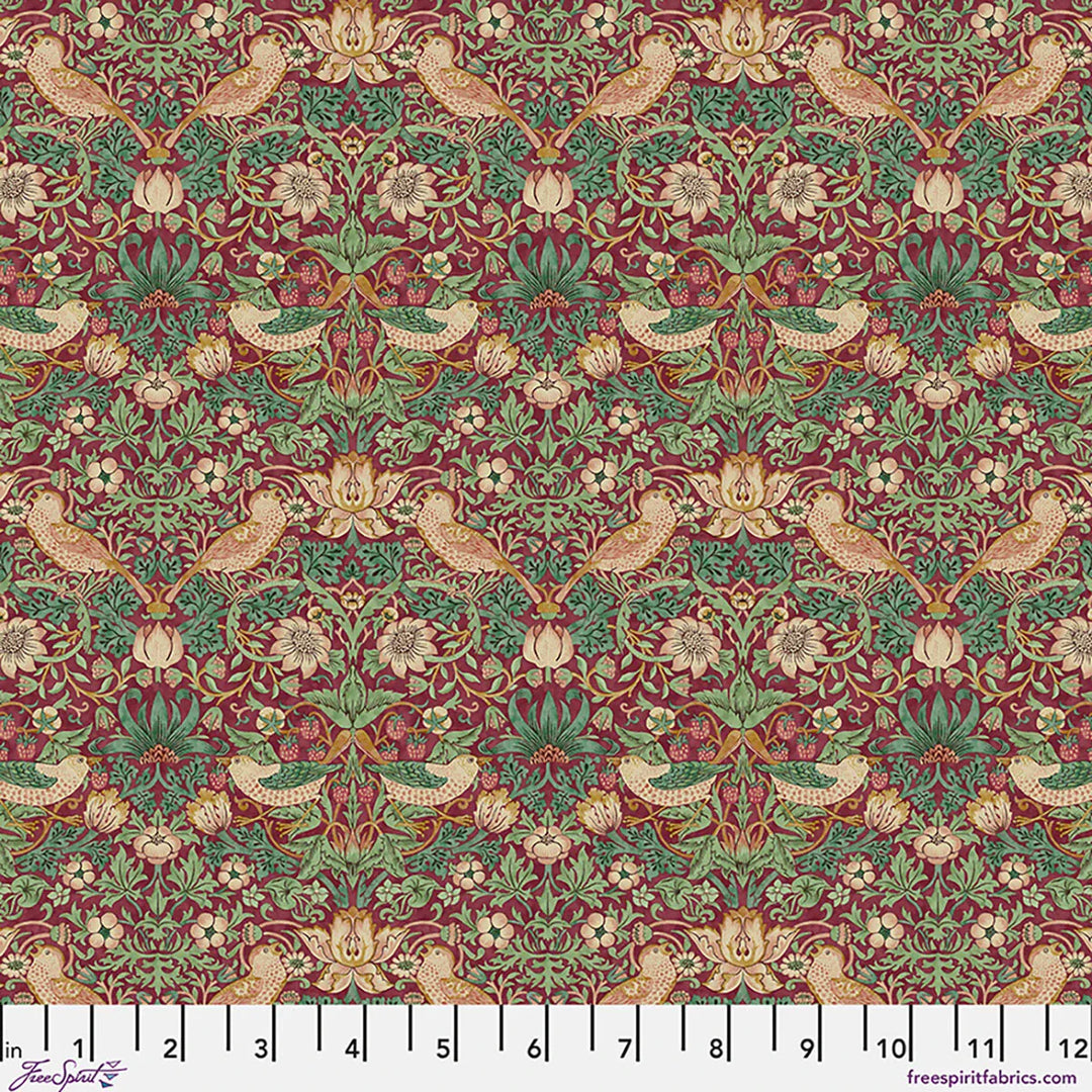 Default Mini Strawberry Thief in Dawn Rose - Lodden - The Original Morris & Co.