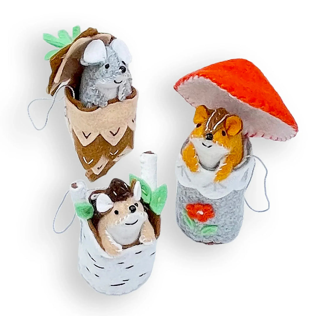 Default Mini Woodland Animal Ornaments - Whimsey Ornament Kit from Heidi Boyd