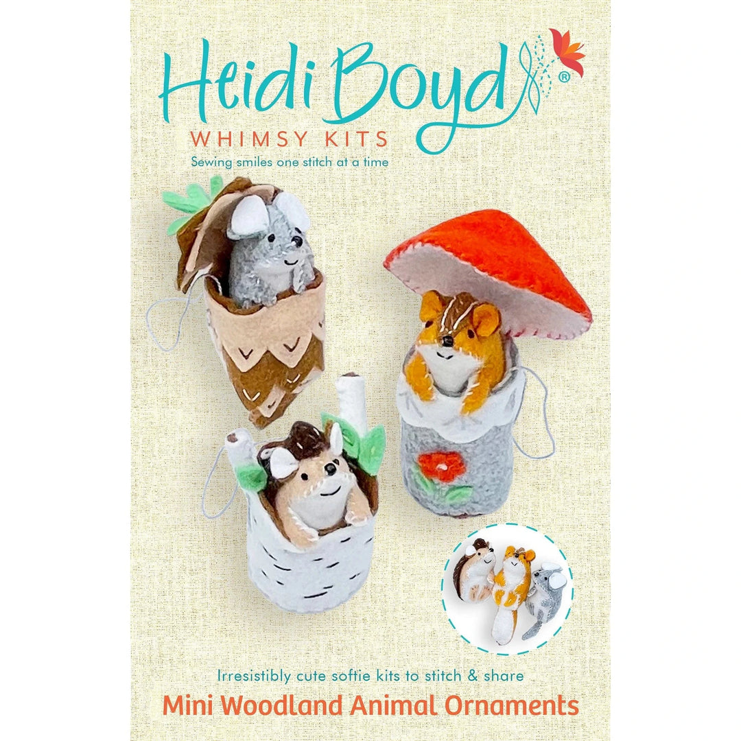 Default Mini Woodland Animal Ornaments - Whimsey Ornament Kit from Heidi Boyd
