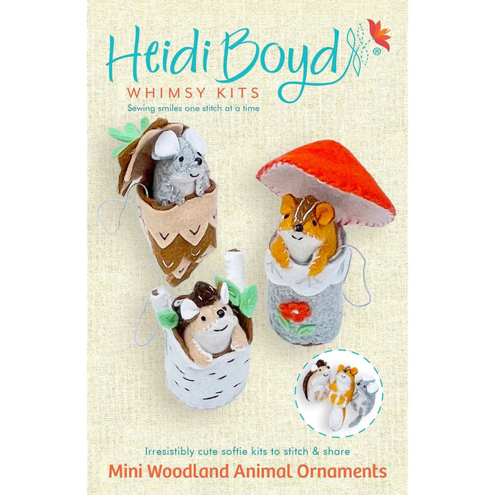 Default Mini Woodland Animal Ornaments - Whimsey Ornament Kit from Heidi Boyd