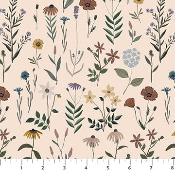 Default Mixed Floral in Cream - Nature Trail