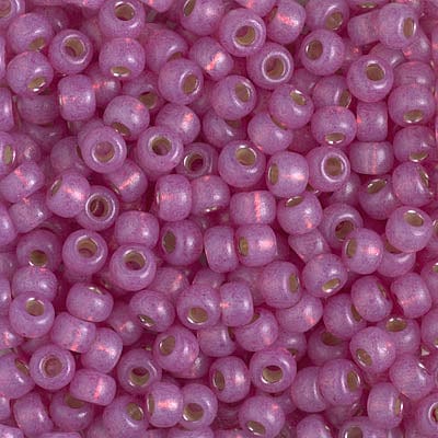 Default Miyuki Seed Beads 6/0 Duracoat Dyed Silverlined - S3 Lilac   6-4246