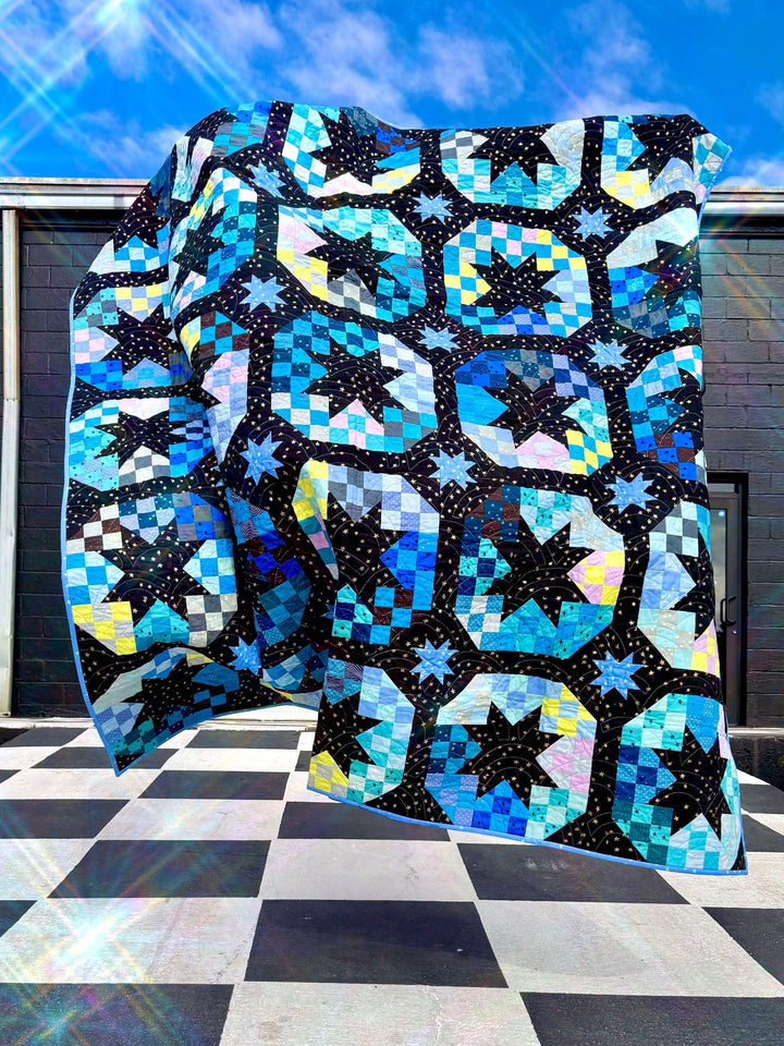 Default Modernly Morgan Quilt Pattern - Disco Stars