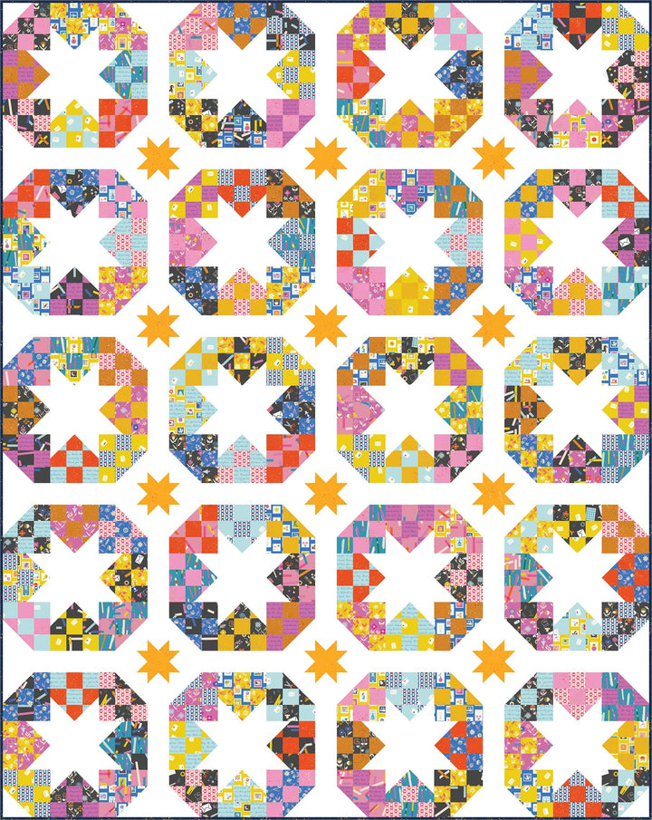 Default Modernly Morgan Quilt Pattern - Disco Stars