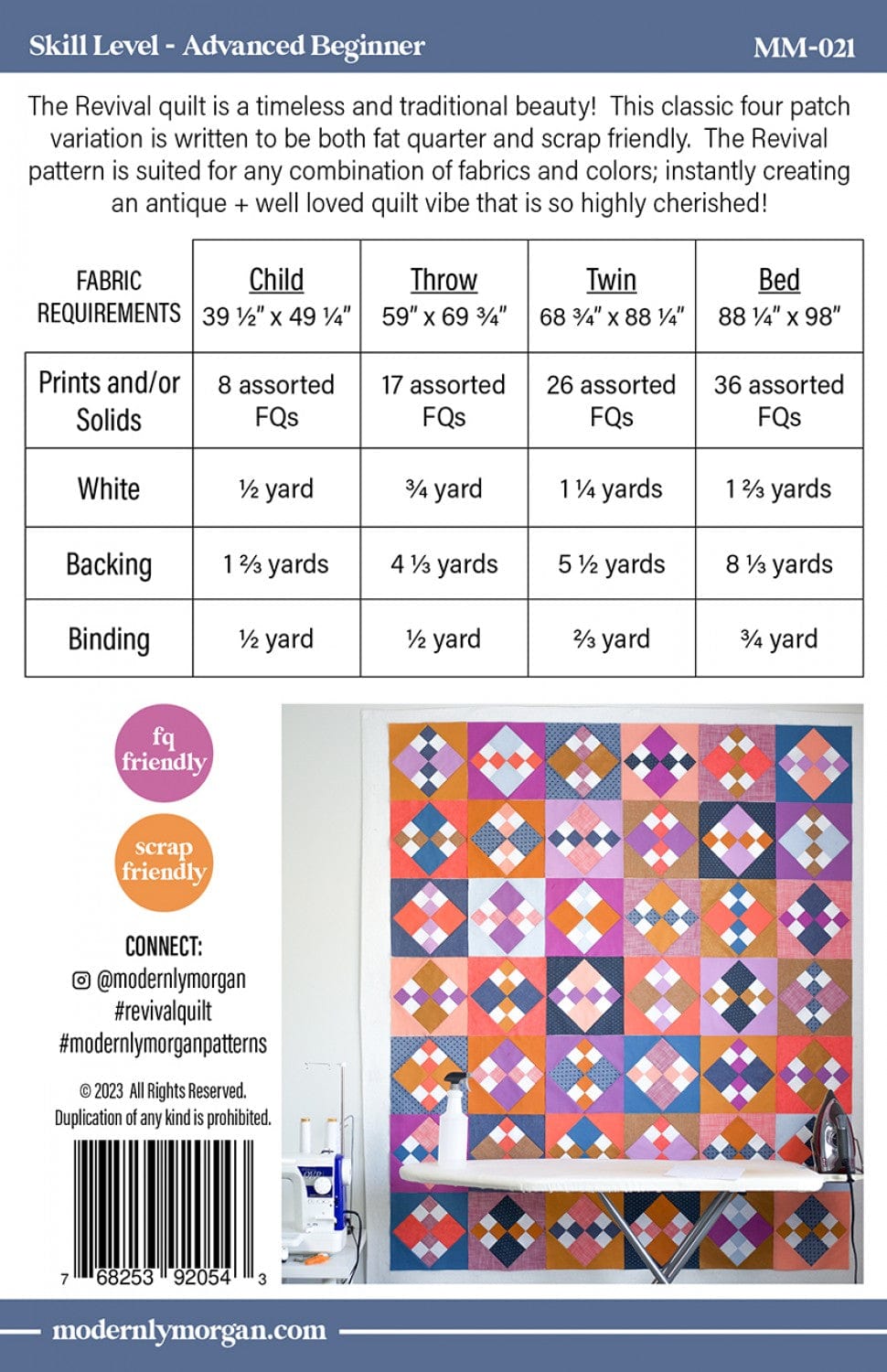 Default Modernly Morgan Quilt Pattern Revival