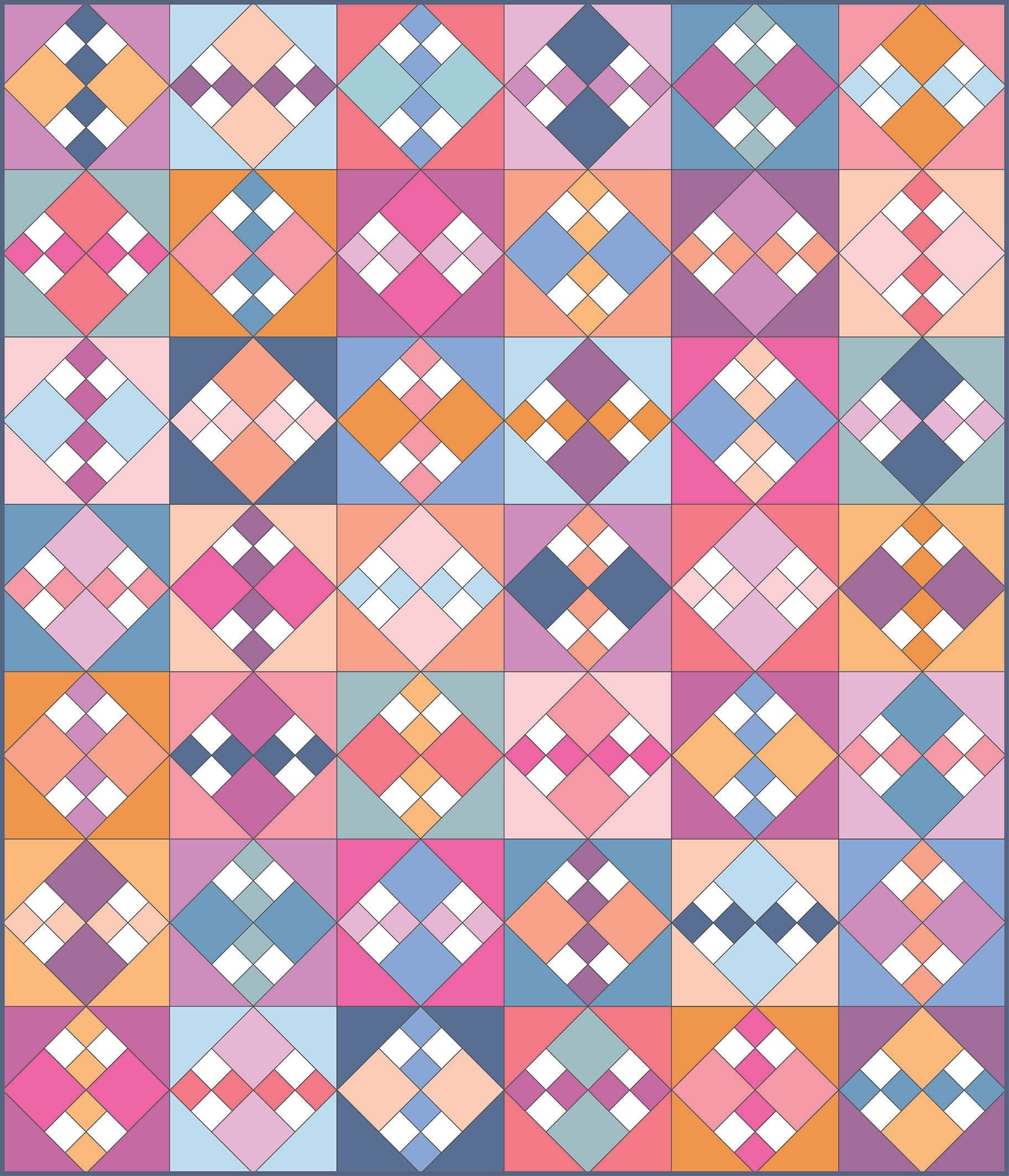 Modernly Morgan Quilt Pattern - Revival – Fiddlehead Artisan Supply