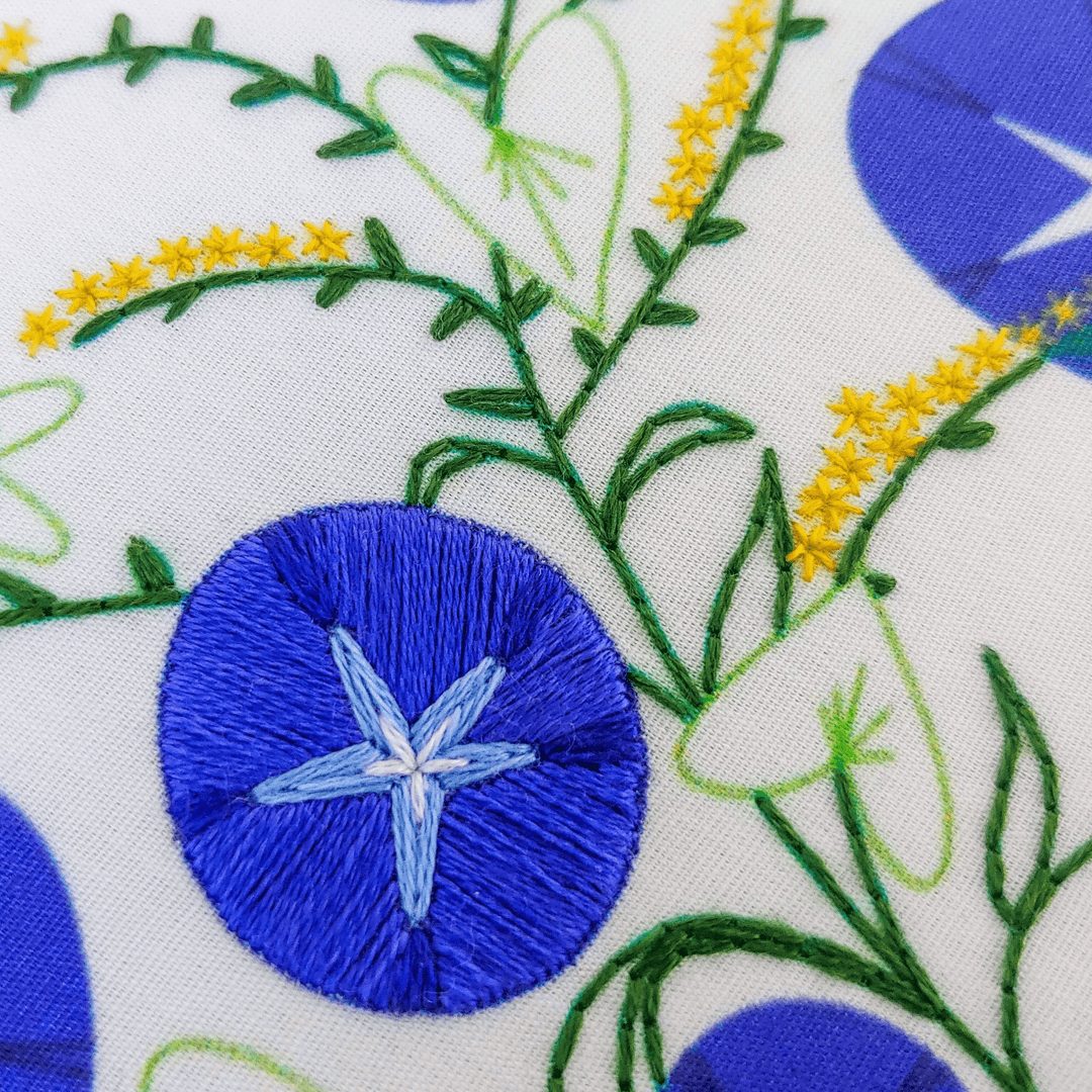 Morning Glory Embroidery Kit - Cozyblue Handmade