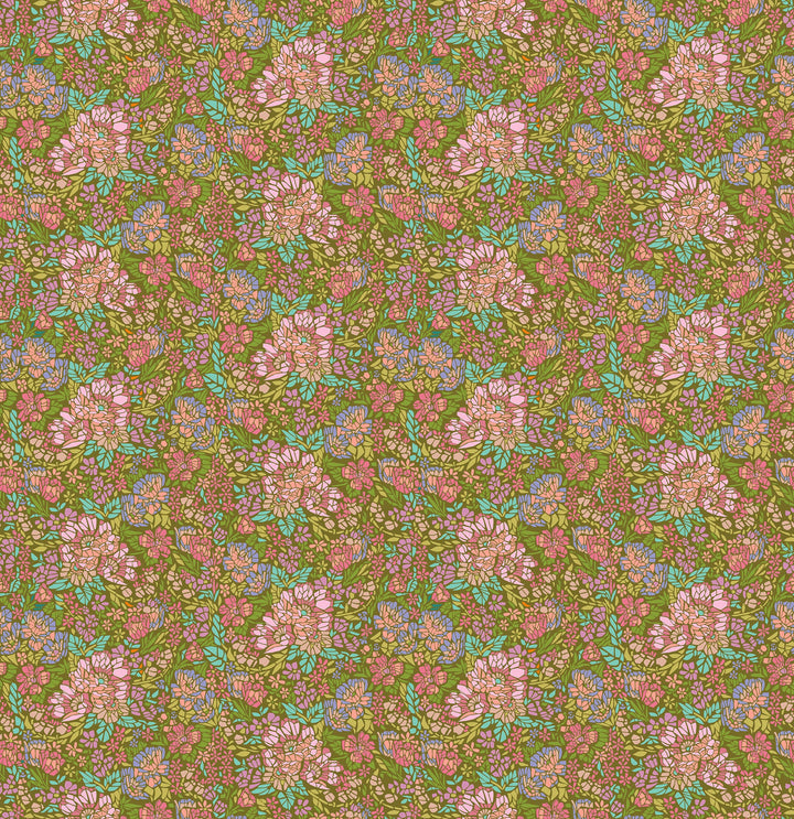 Default Mosaic in Avocado - Rhapsody - Anna Maria Textiles