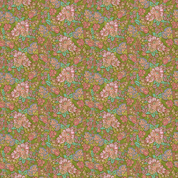 Default Mosaic in Avocado - Rhapsody - Anna Maria Textiles