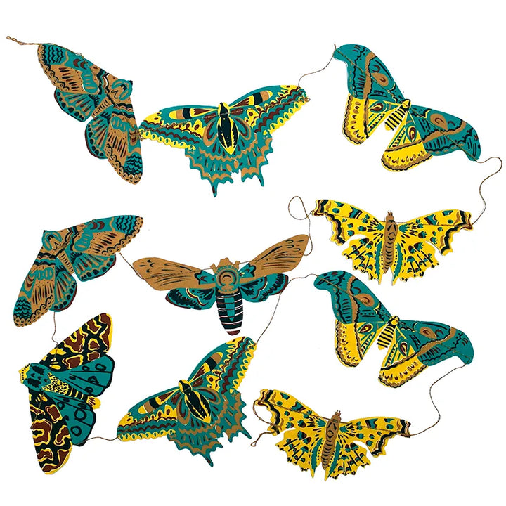 Default Moths Sewn Garland - East End Press