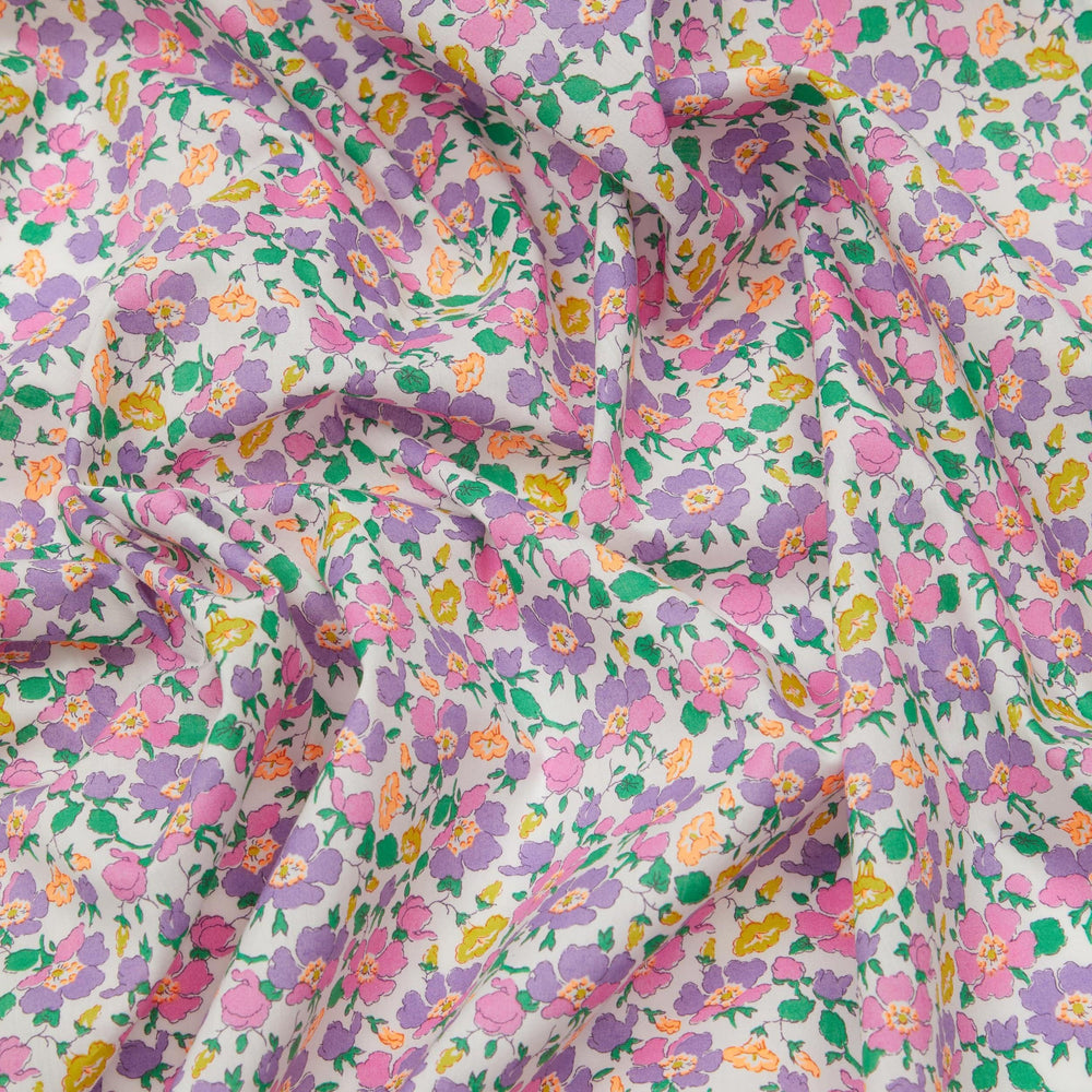 Default Mrs Stoneley in Purple and Neon - Liberty Tana Lawn Yardage