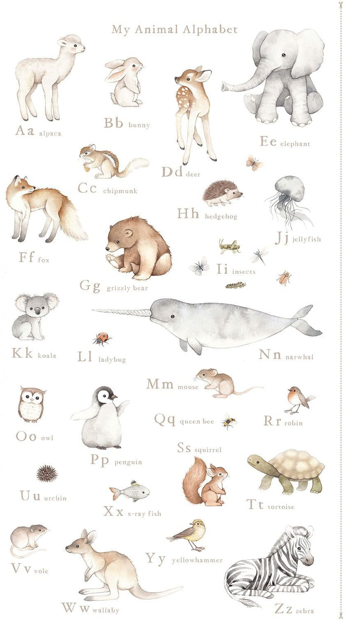 Default My Animal Alphabet PANEL - ABCS of Love