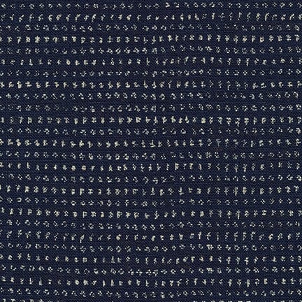 Default Nara Homespun - Double Hatch Marks - 88223D17 62 Indigo - Sevenberry