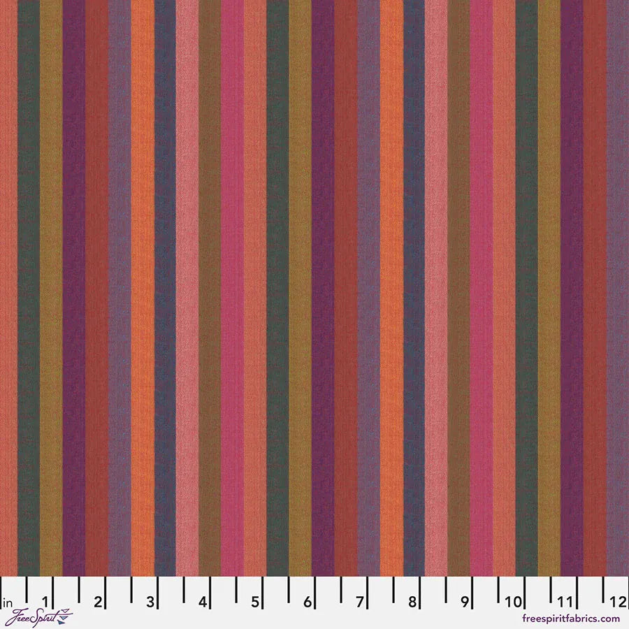 Default Narrow Stripe in Sunset - Kaffe Fassett Woven Stripes