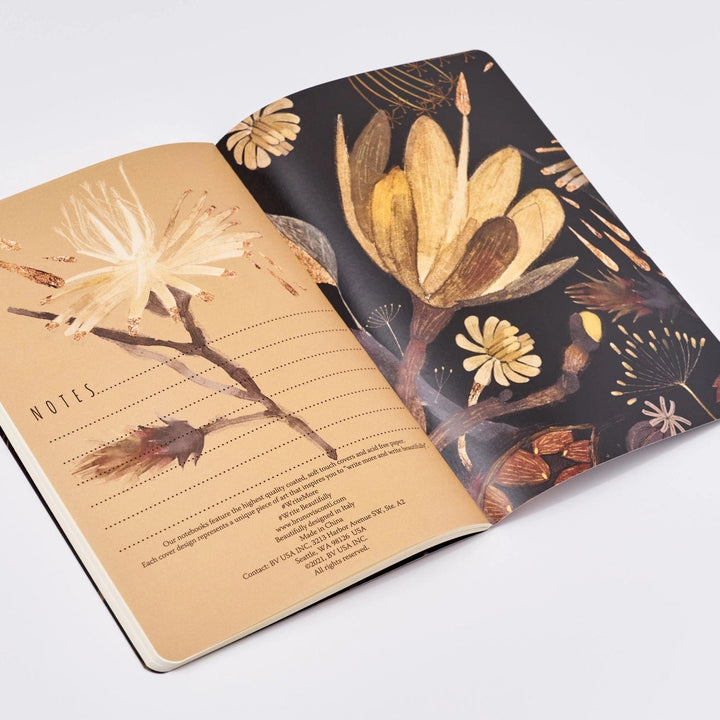 Default Night Flowers Notebook by Bruno Visconti