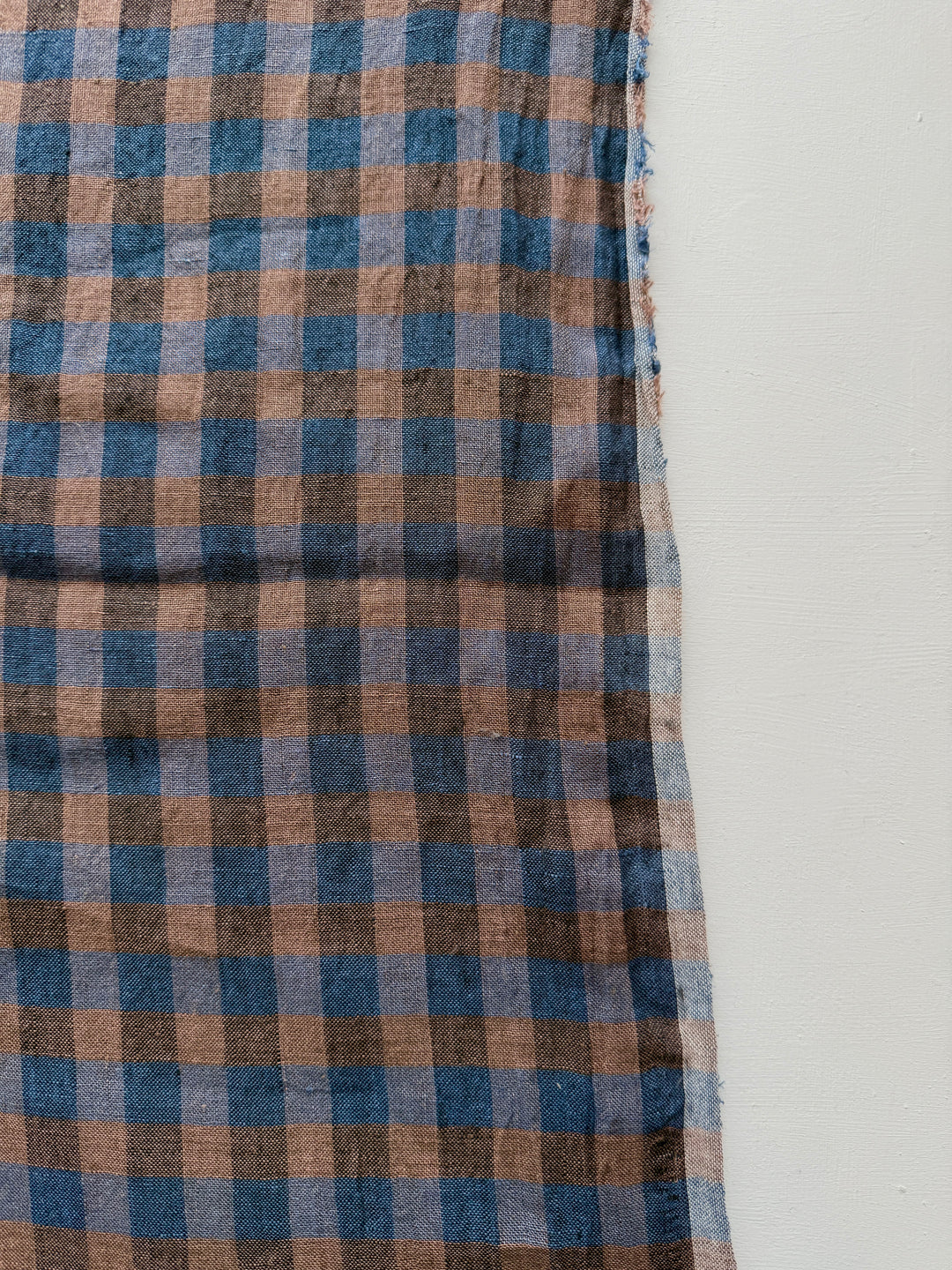 Default Night Sky - Sunset Rectangular Gingham - 100% Linen Yarn Dyed