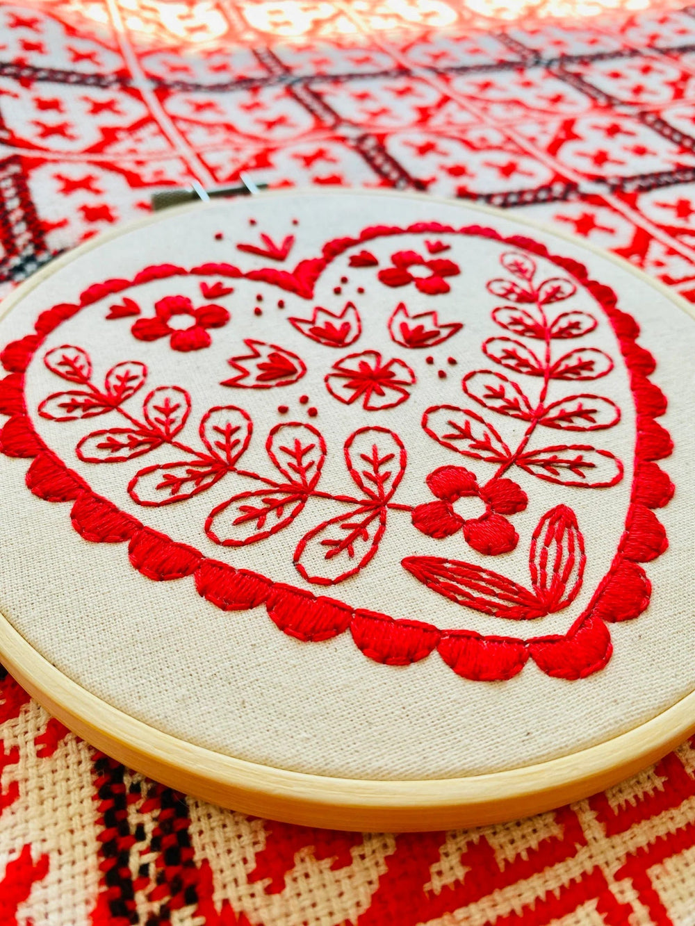 Default Nordic Heart - Hook Line & Tinker Embroidery Kit