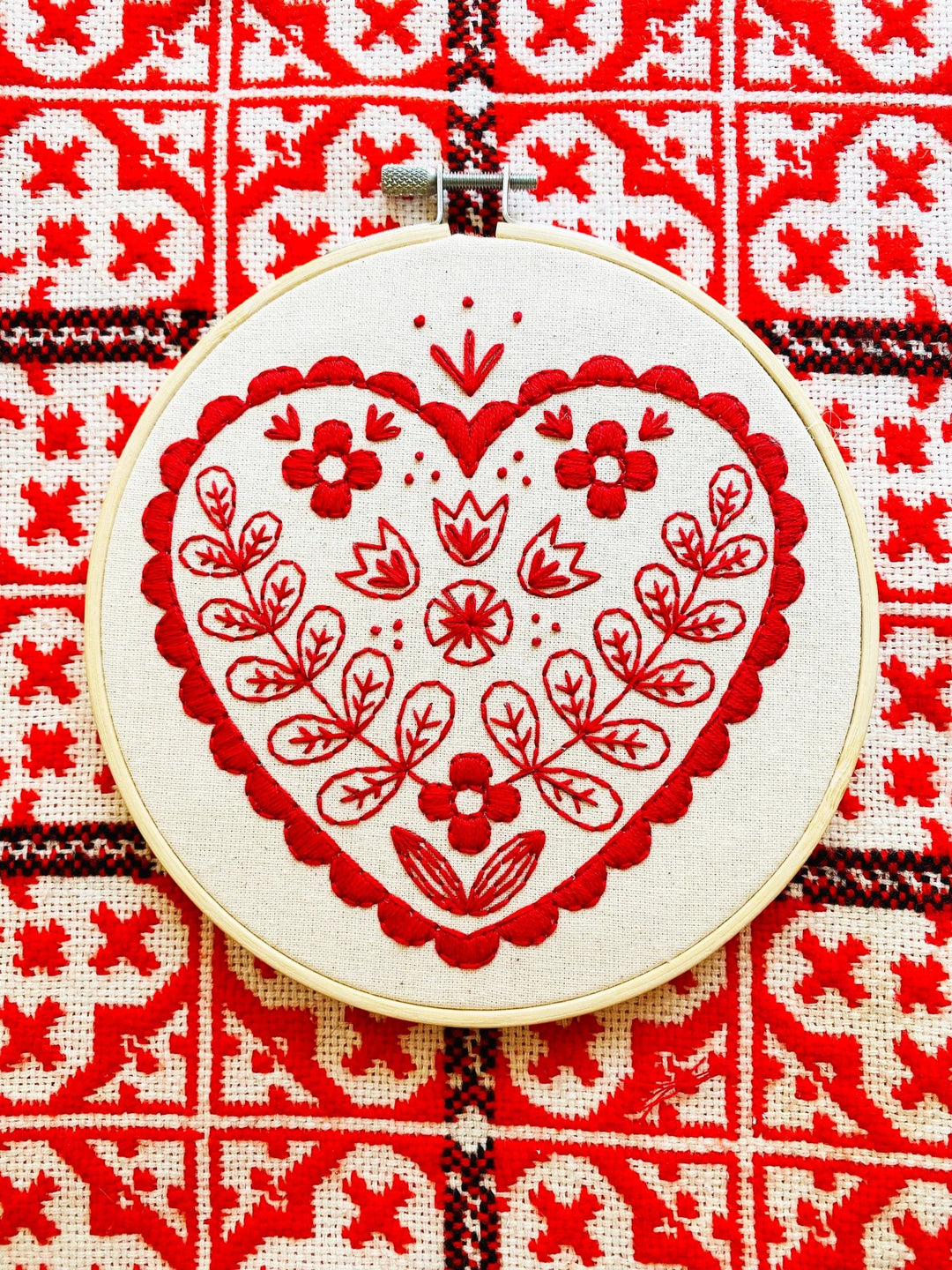 Default Nordic Heart - Hook Line & Tinker Embroidery Kit