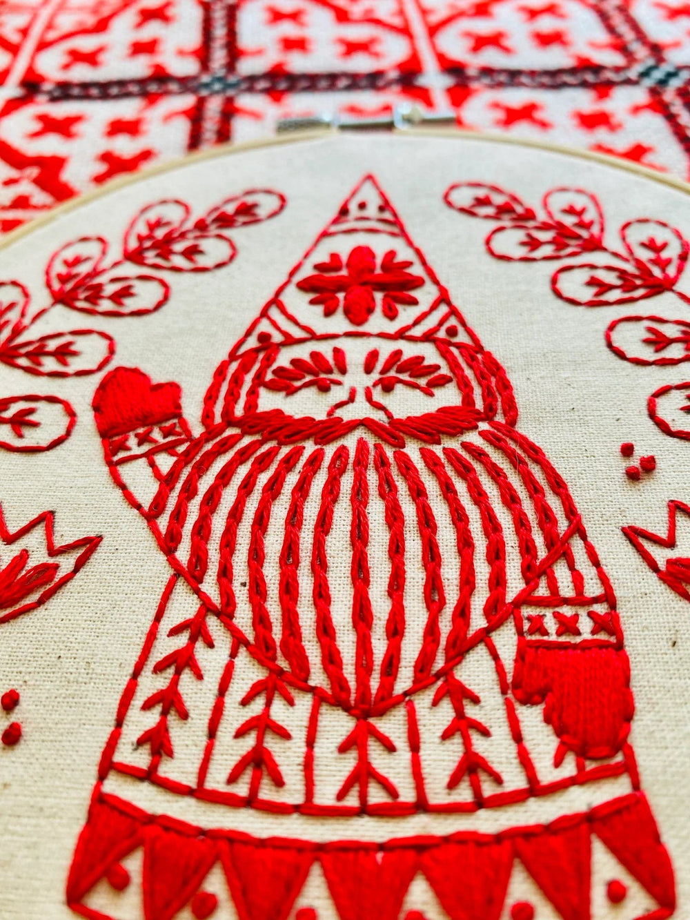 Default Nordic "Jul" Gnome - Hook Line & Tinker Embroidery Kit