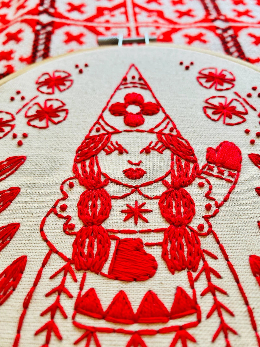 Default Nordic "Julia" Gnome - Hook Line & Tinker Embroidery Kit