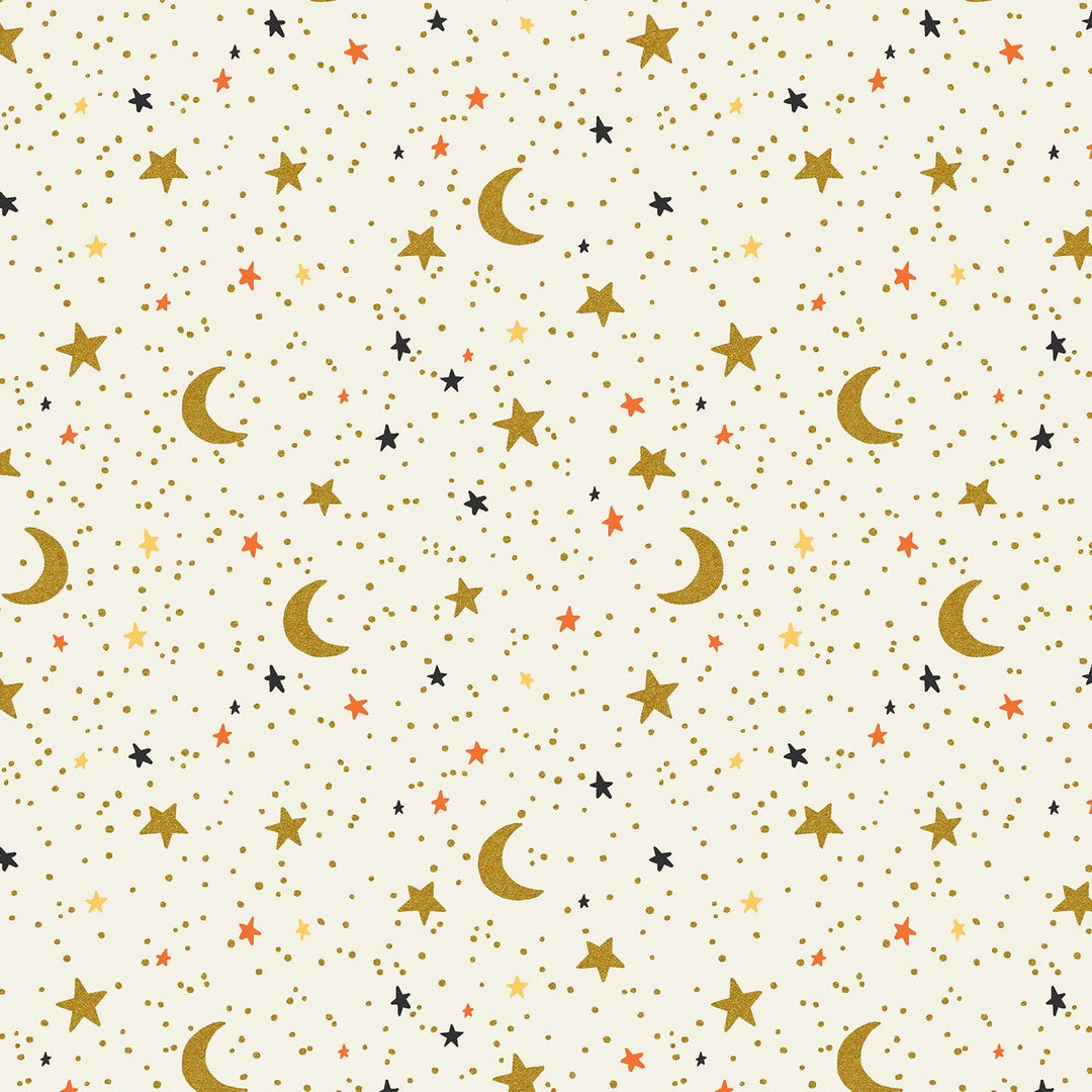 Default October Night in Cream Metallic - Halloween - Rifle Paper Co.