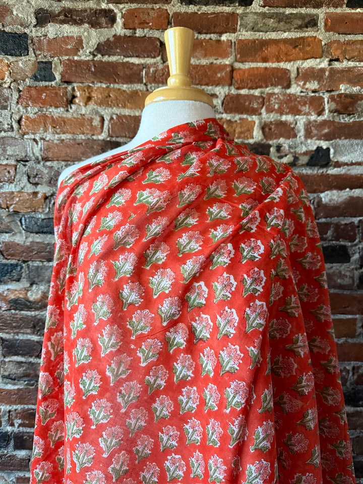 Default October - Sanganeri Mul Cotton Blockprint from India