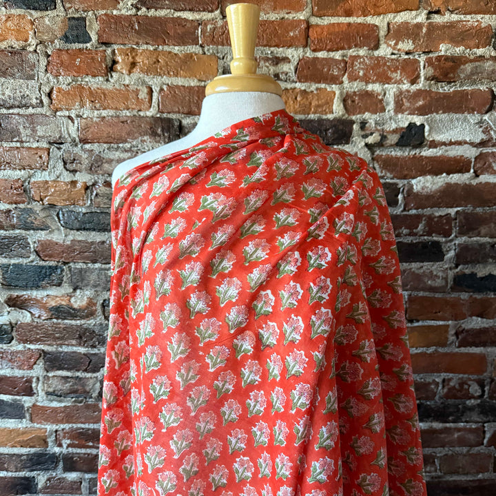 Default October - Sanganeri Mul Cotton Blockprint from India
