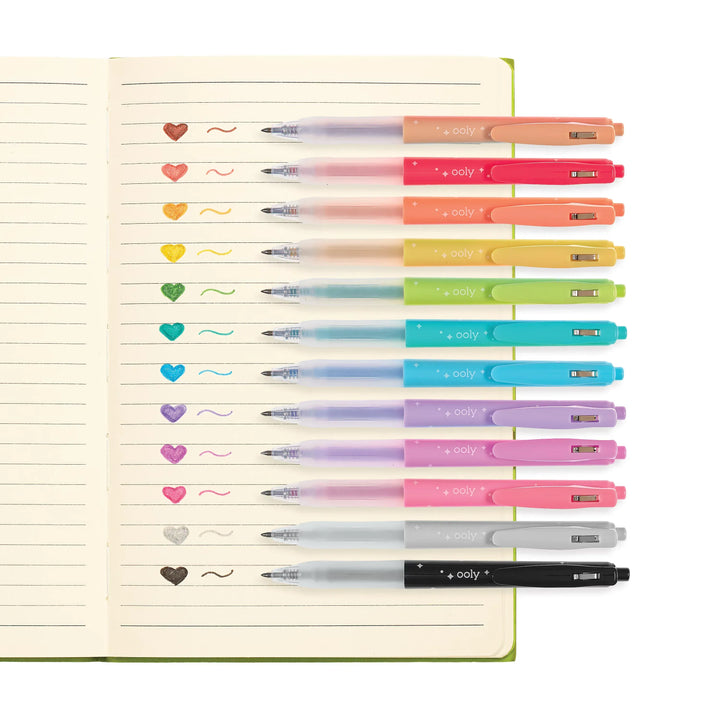 Default Oh My Glitter! Retractable Gel Pens - Set of 12
