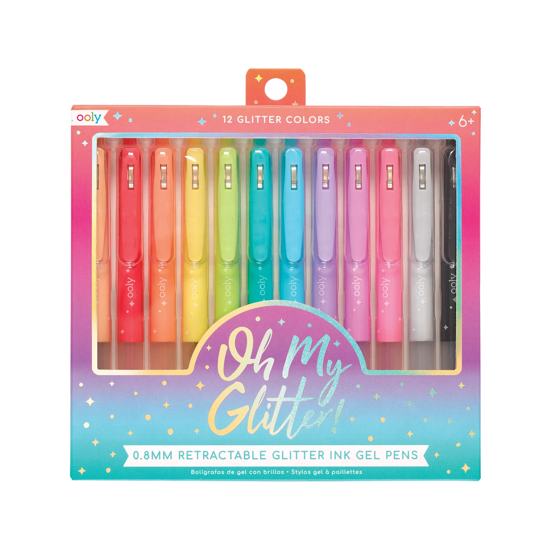 Default Oh My Glitter! Retractable Gel Pens - Set of 12