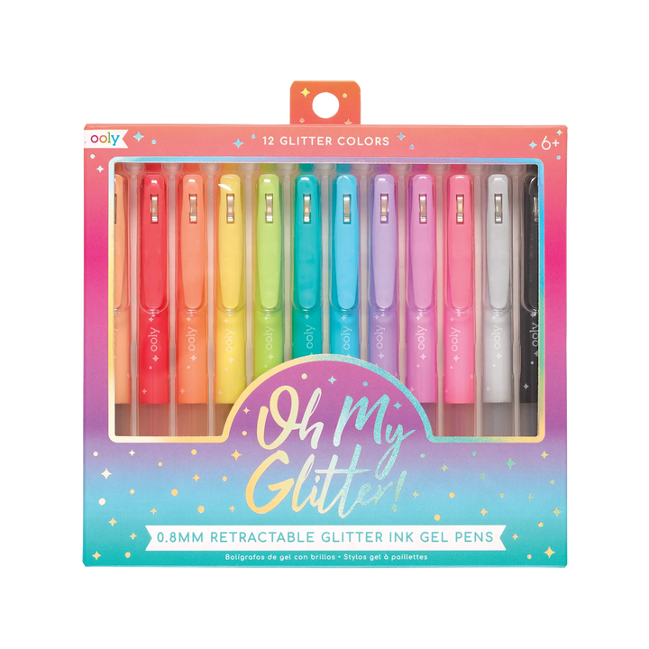 Default Oh My Glitter! Retractable Gel Pens - Set of 12