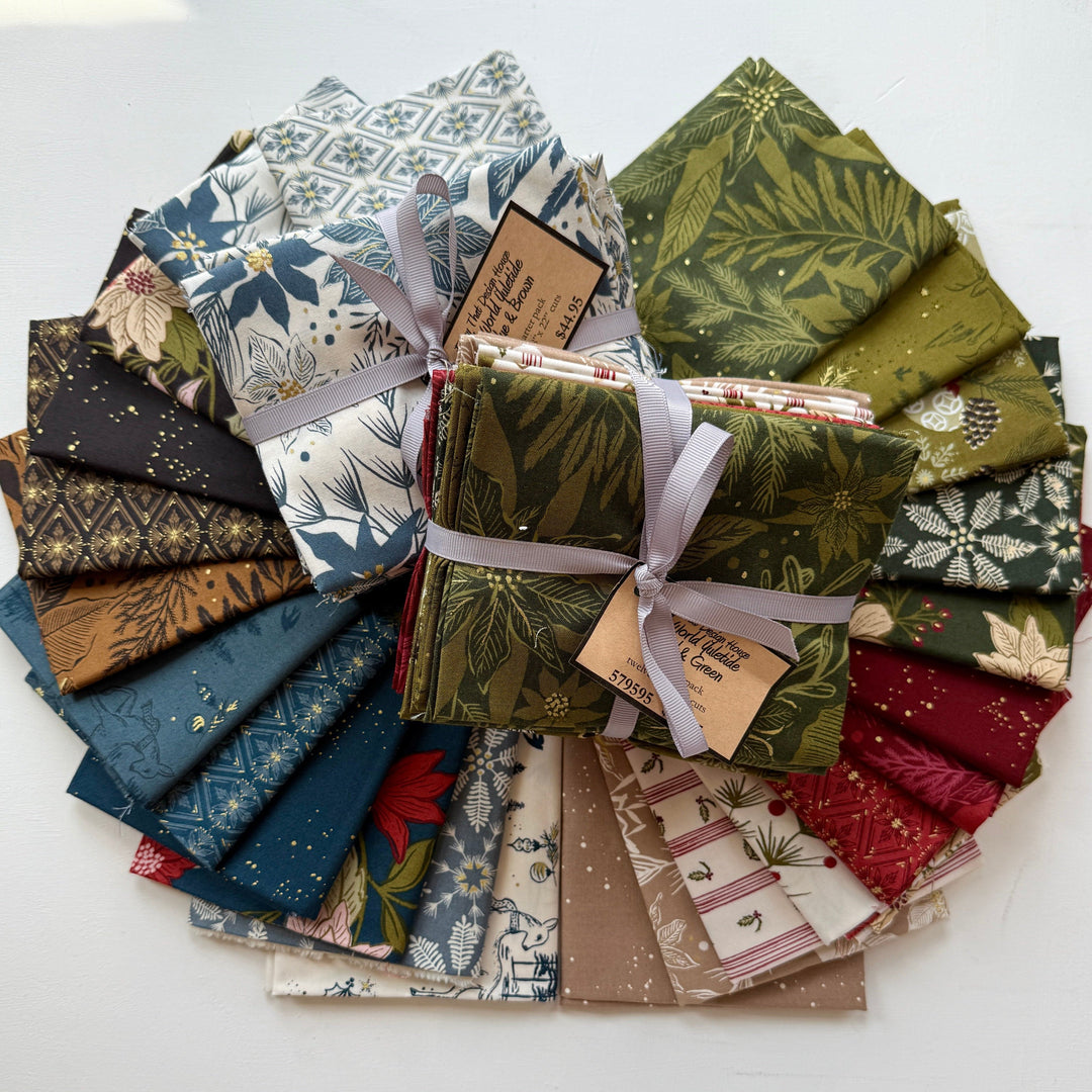 Default Old World Yuletide Bundle in Red & Green - 12 FQs - Fancy That Design House