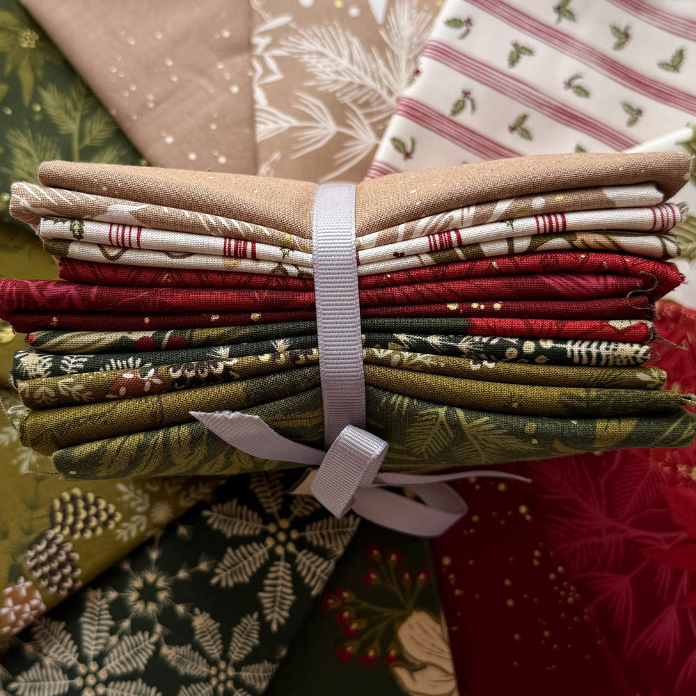 Default Old World Yuletide Bundle in Red & Green - 12 FQs - Fancy That Design House