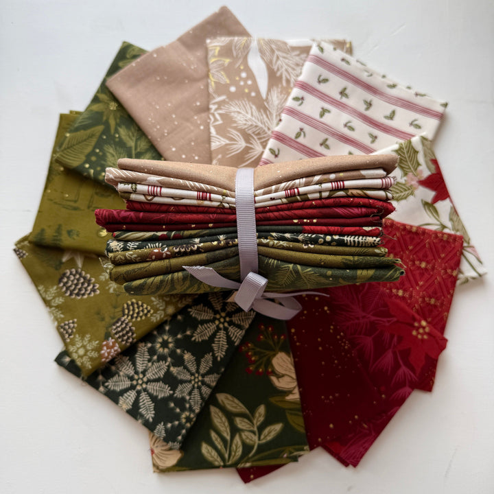 Default Old World Yuletide Bundle in Red & Green - 12 FQs - Fancy That Design House