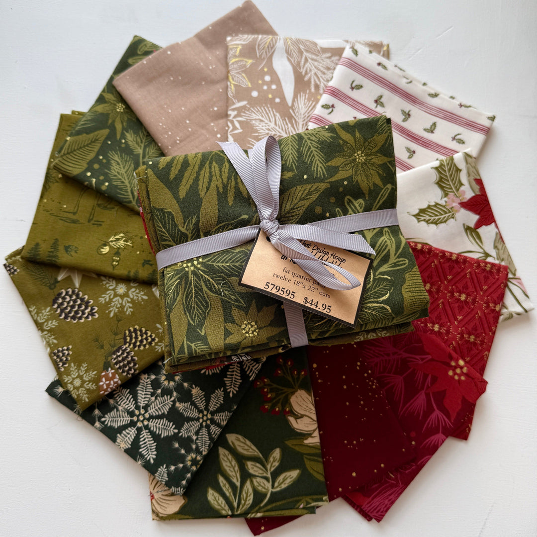 Default Old World Yuletide Bundle in Red & Green - 12 FQs - Fancy That Design House