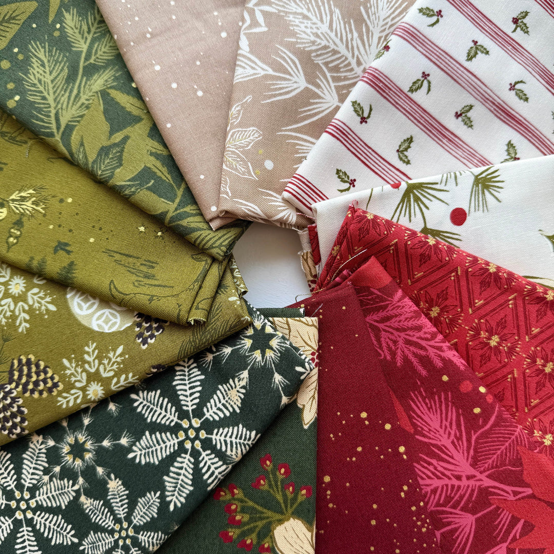 Default Old World Yuletide Bundle in Red & Green - 12 FQs - Fancy That Design House