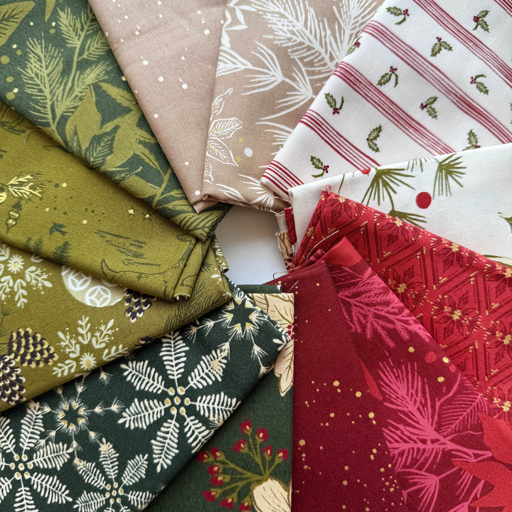 Default Old World Yuletide Bundle in Red & Green - 12 FQs - Fancy That Design House